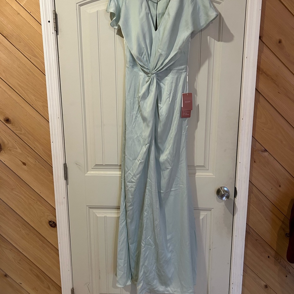 Beautiful Mint Green long formal dress